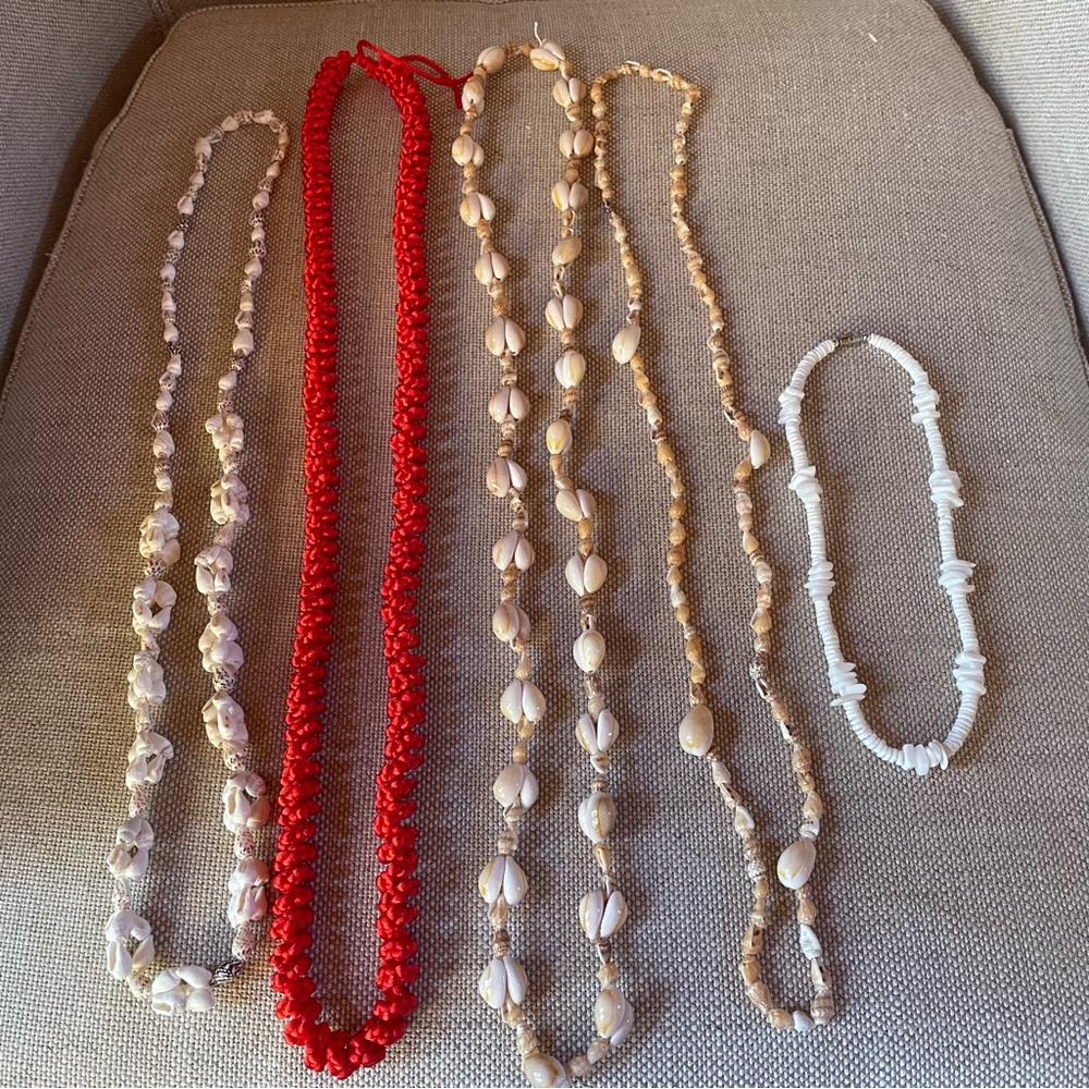 Five Hawaiian Necklaces